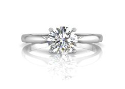 18ct White Gold Claw Set Diamond Ring 0.70 Carats - Valued By AGI £20,145.00 - A dazzling 0.70ct