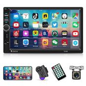 RRP £51.35 Double Din Car Stereo 7 inch Touch Screen 2 Din Radio