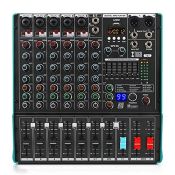 RRP £133.99 XTUGA TS7 Professional 7 Channel Audio Mixer with 99 DSP Effects