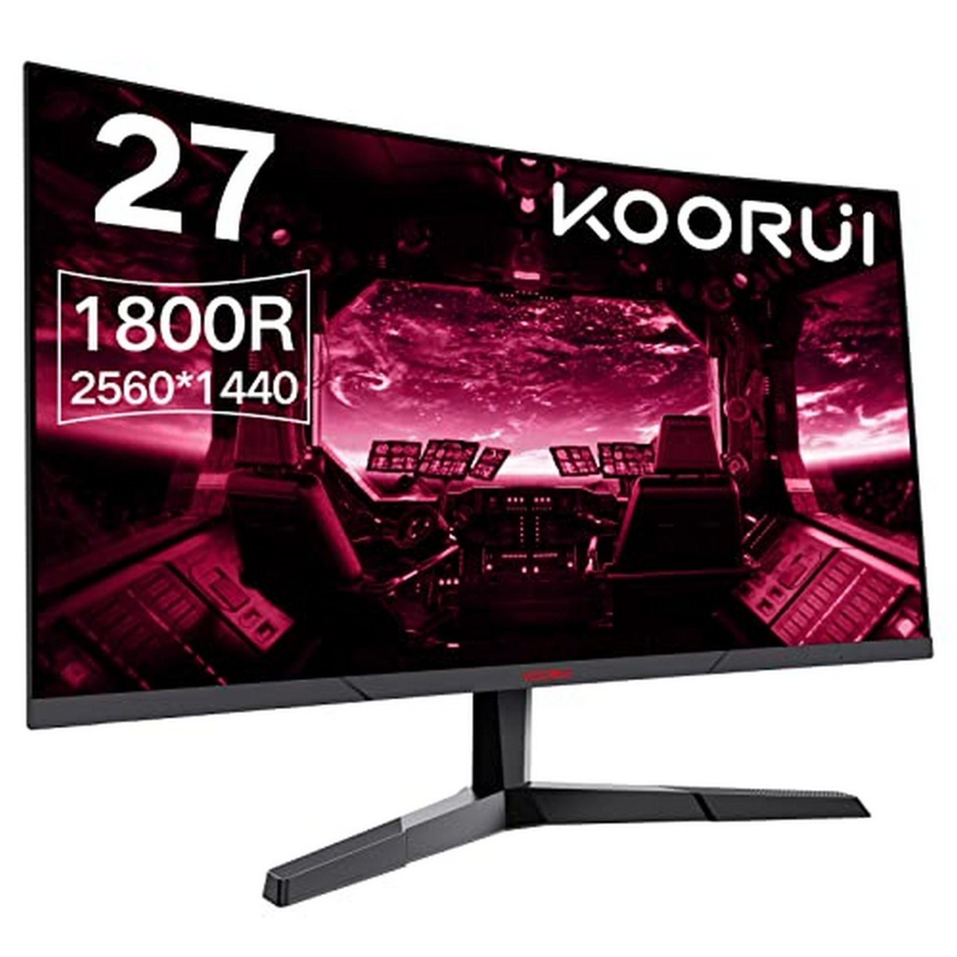 RRP £172.83 KOORUI QHD Curved 27 Inch Monitor