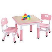 RRP £109.25 FUNLIO Kids Table and 2 Chairs Set