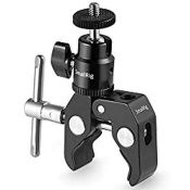 RRP £16.74 SMALLRIG Super Clamp with Mini Ball Head Mount