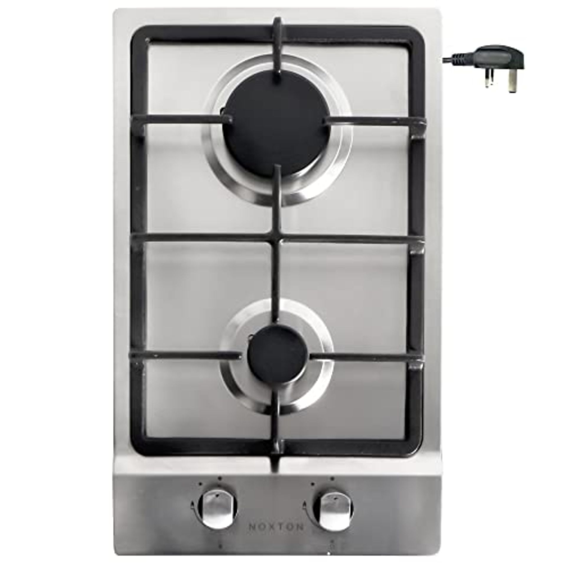 RRP £96.02 NOXTON Gas Hob 2 Burner with LPG/NG Kit