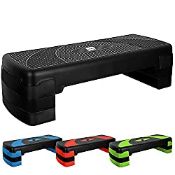 RRP £22.67 Exercise Steps Fitness Stepper for Home & Gym