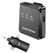 RRP £33.49 Jedchisa Wireless Lavalier Microphone for iPhone iPad Android PC Camera