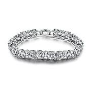 RRP £15.62 GULICX Ladies Cubic Zirconia Crystal Tennis Bracelets