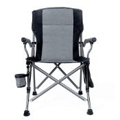 RRP £62.90 Carvapet Folding Camping Chair Heavy Duty Support 330