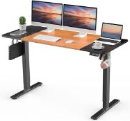 RRP £183.12 ERGOMAKER Electric Height Adjustable Standing Desk 140x60cm (55.1"x23.6")