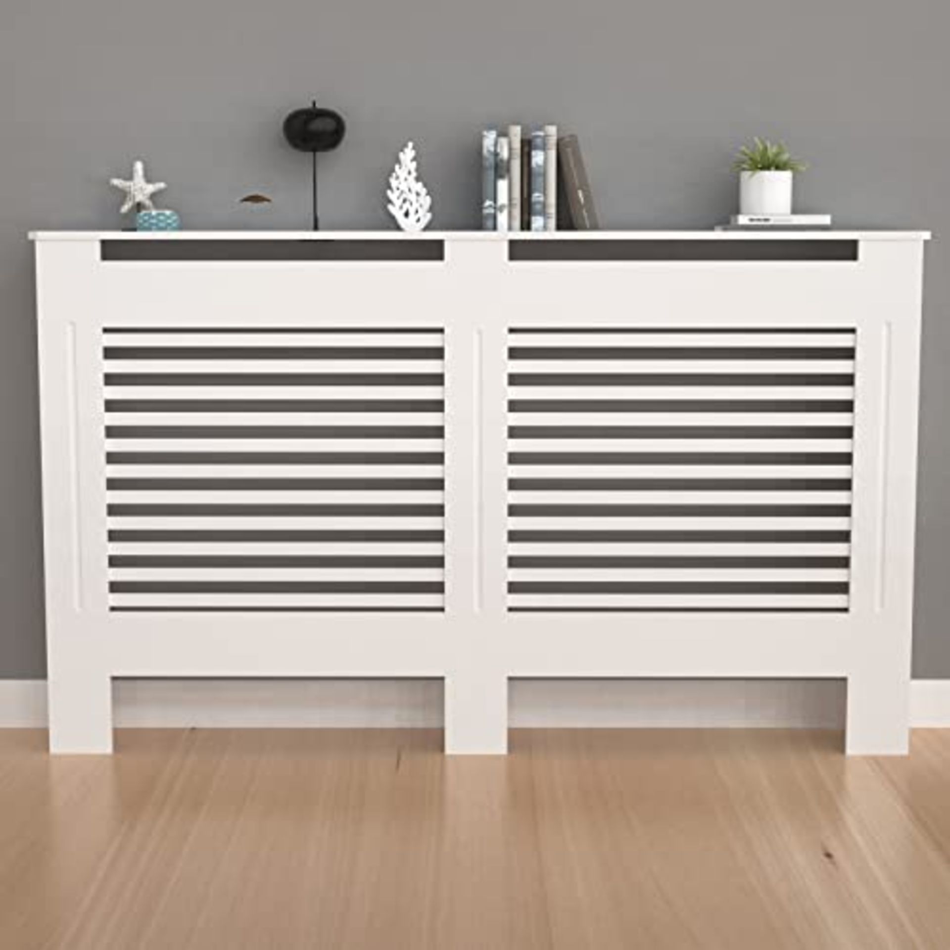 RRP £90.32 FATIVO High Radiator Cover Wood Cabinet: 92cm Height