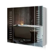 RRP £223.32 Quavikey Bathroom Mirror Cabinet with Lights and