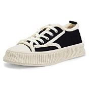 RRP £34.53 FitVille Womens Canvas Trainers Wide Toe Box Sneakers