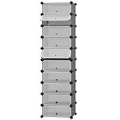 RRP £40.19 SONGMICS LPC010G01 Shoe Cabinet with 10 Compartments