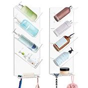 RRP £34.56 JC-Houser 2 Pack Clear Shower Caddy Bathroom Organiser