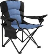 RRP £66.99 Carvapet Folding Camping Chair Oversized XL Heavy Duty