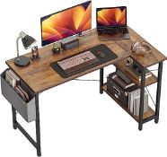 RRP £89.32 CubiCubi 100 cm Small L Shaped Computer Desk with Storage