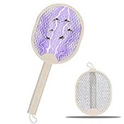 RRP £13.39 PULIVIA Electric Mosquito Swatter Fly Rotatable Racket