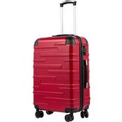 RRP £55.82 COOLIFE Hard Shell Suitcase with TSA Lock and 4 Spinner
