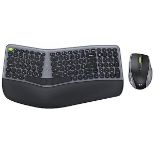 RRP £51.35 Ergonomic Wireless Keyboard and Mouse Set