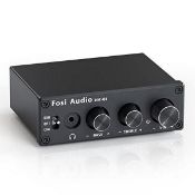 RRP £69.64 Fosi Audio Q4 Mini Stereo DAC & Headphone Amplifier