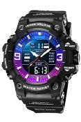 RRP £18.97 findtime Mens Digital Watches 50M Waterproof Dual Display