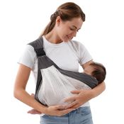 RRP £14.50 CUBY Portable Breathable Baby Carrier Quick Dry Air