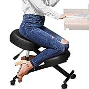 RRP £122.82 Himimi (Upgraded Kneeling Chair Ergonomic with Thick Memory Foam Cushion