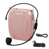 RRP £39.07 SHIDU Portable Mini Voice Amplifier with Wired Microphone Headset and Waistband
