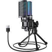 RRP £33.21 TONOR Gaming USB Microphone with RGB