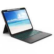 RRP £52.25 Seenda Stand Case with Keyboard for iPad Pro 12.9 Inch 2022/2021/ 2020/2018