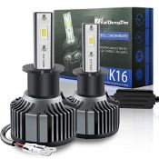 RRP £14.78 KaiDengZhe H3 Led Headlight Bulb Conversion Kit 6500K