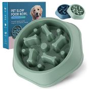 RRP £7.80 Dog Bowl Slow Feeder Bowls Anti-Chocking Healthy Dog