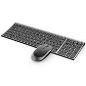 RRP £40.09 Wireless Rechargeable Keyboard and Mouse Combo