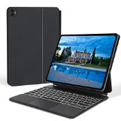 RRP £118.35 IVEOPPE Touch iPad Pro 12.9 Keyboard Case for 6th Generation/5th