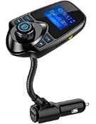 RRP £17.85 BRAND NEW STOCK Nulaxy Wireless In-Car Bluetooth FM Transmitter Radio