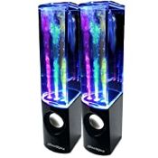 RRP £22.22 iBoutique ColourJets USB Dancing Fountain Speakers