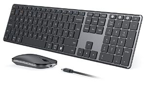 RRP £53.47 seenda Rechargeable Wirelees Bluetooth Keyboard and Mouse Set