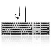 RRP £35.72 Seenda Wired Backlit Keyboard for Mac OS