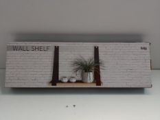 RRP £23.85 Gadgy Wood Floating Shelf | Decorative Hanging Rope