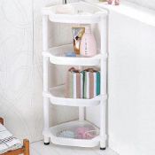 RRP £15.62 easylife lifestyle solutions 4-Tier Corner Shelf | H77.5xW36.5xD25cm