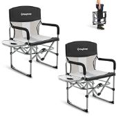 RRP £156.32 KingCamp Directors Chair Folding Camping Chairs for