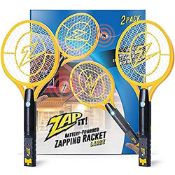 RRP £16.74 ZAP IT! Electric Fly Swatter - Rechargeable Fly Zapper