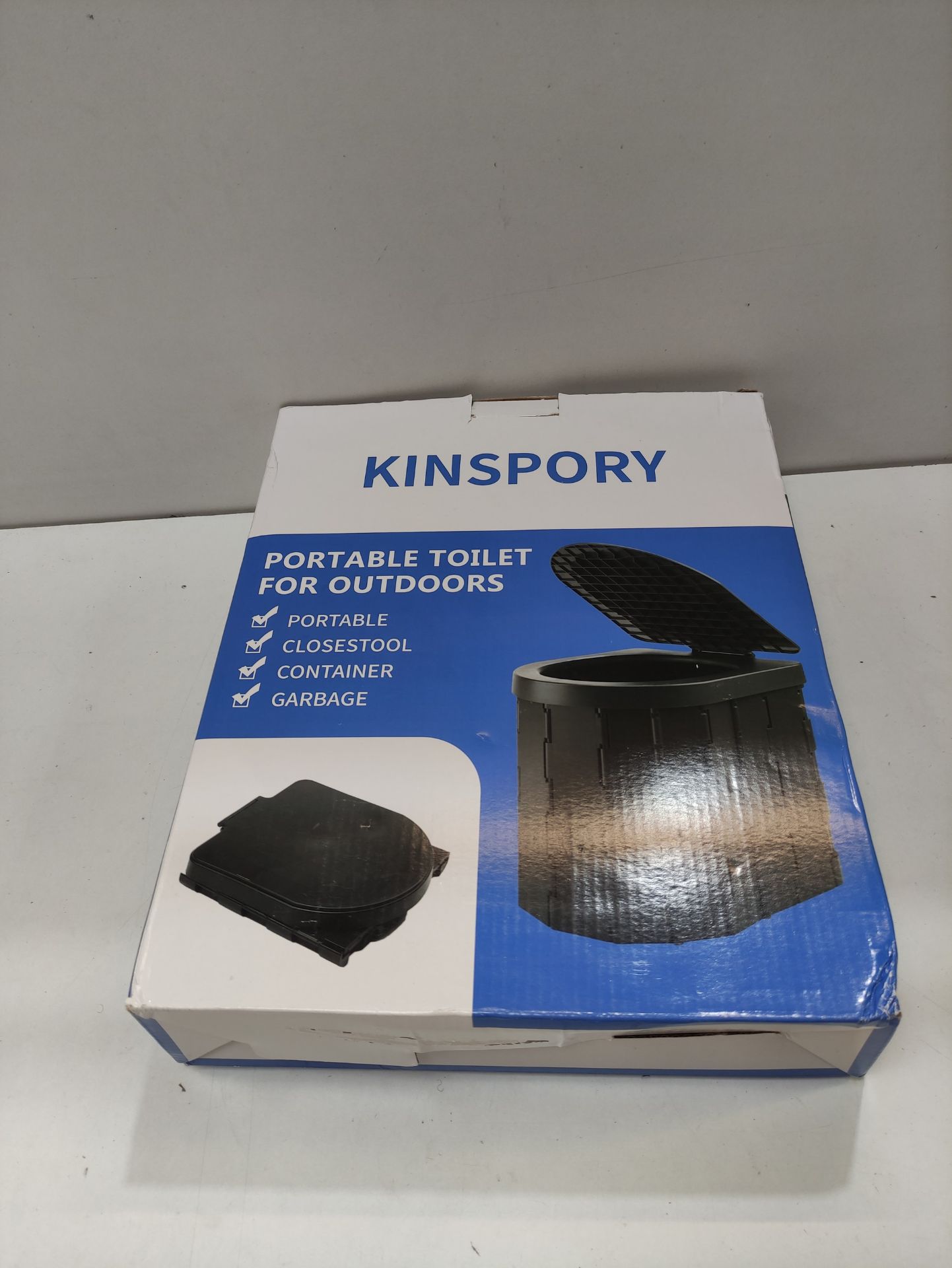 RRP £26.29 Portable Toilet KINSPORY Outdoor Camping Toilet Fishing - Image 2 of 2