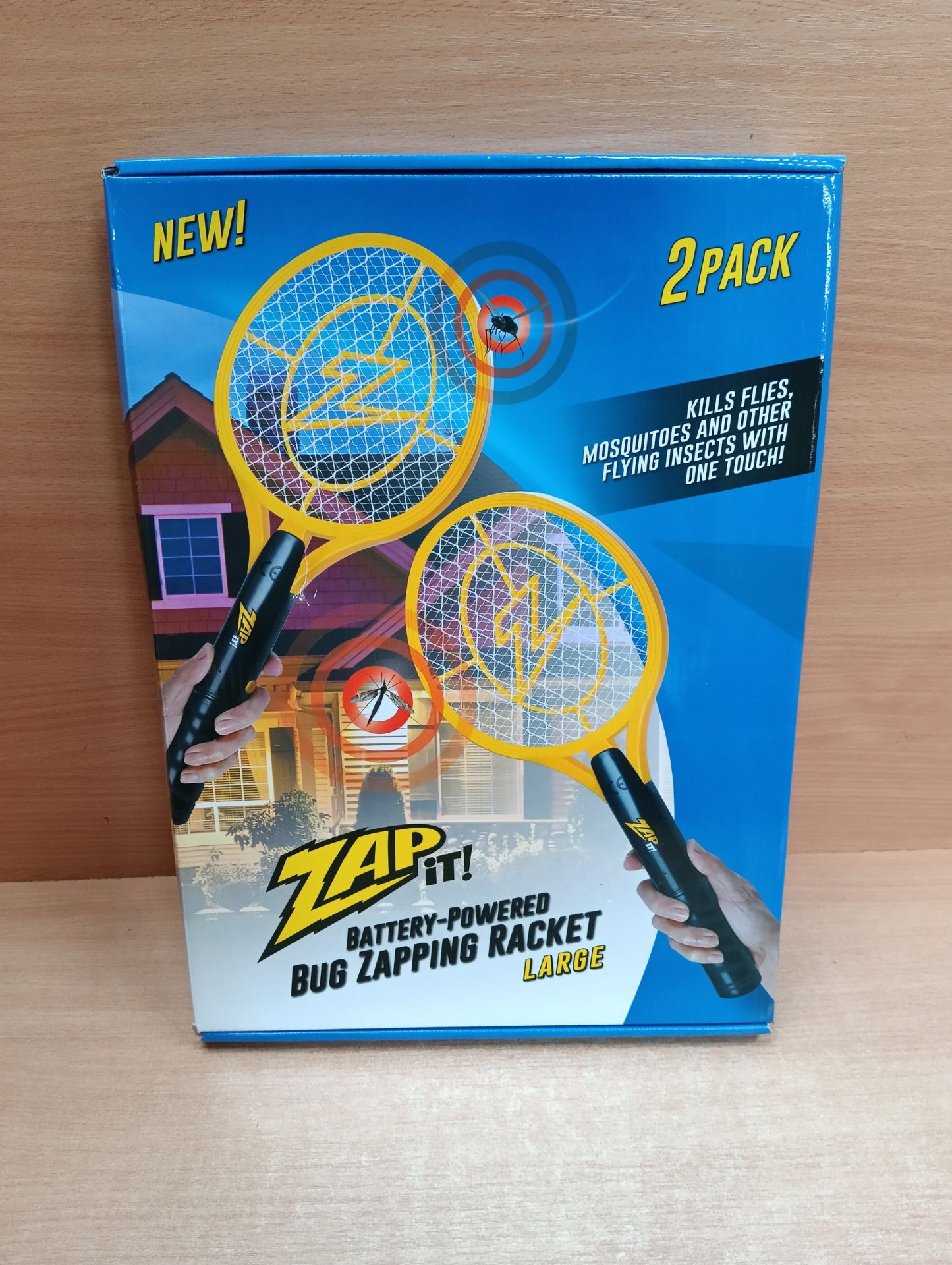 RRP £16.74 ZAP IT! Electric Fly Swatter - Rechargeable Fly Zapper - Image 2 of 2
