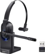 RRP £58.83 EKSA H5 Bluetooth Headset with Microphone AI-Powered ENC