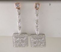 14ct Gold Fancy Cluster Diamond Earring 1.50 Carats - Valued By GIE £9,680.00 - 14ct Gold Fancy