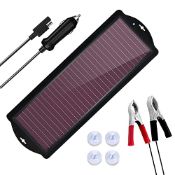 RRP £23.44 2.5W 12V Solar Car Battery Charger Maintainer