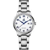 RRP £27.44 SK Classic Business Women Watches with Stainless Steel