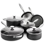 RRP £98.25 N++A Nonstick Cookware Set Induction