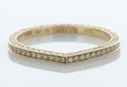 18ct Rose Gold Tear Drop Diamond Double Sided Full Eternity Ring 1.40 Carats - Valued By AGI £4,