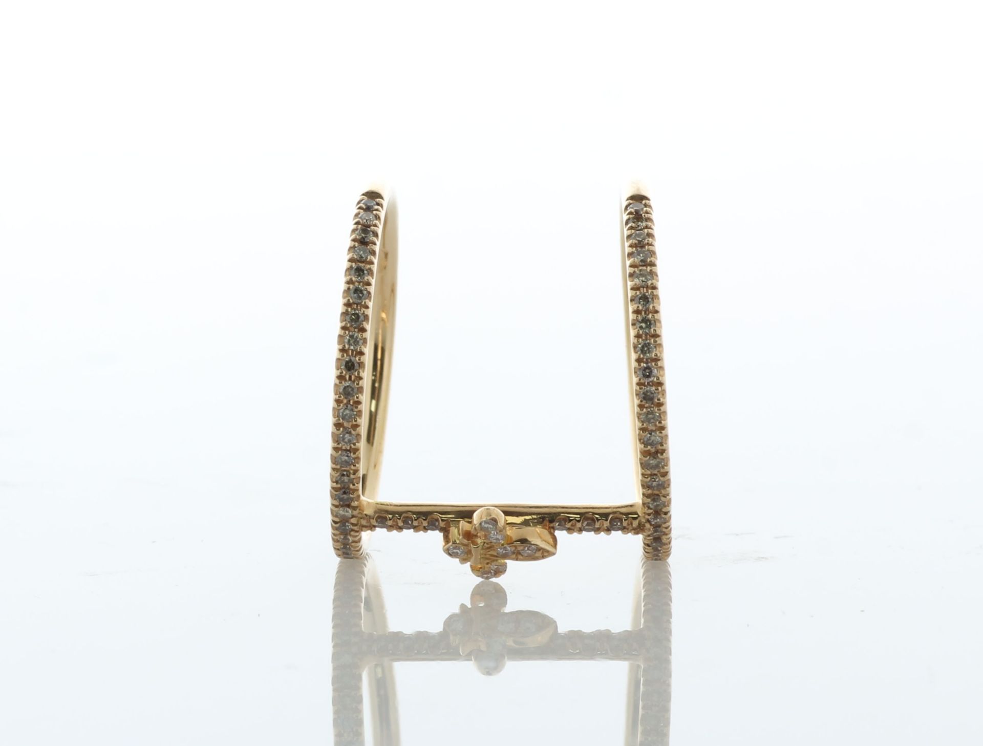 18ct Rose Gold Diamond Double Elise Dray Ring 0.75 Carats - Valued By AGI £3,650.00 - This - Image 3 of 6